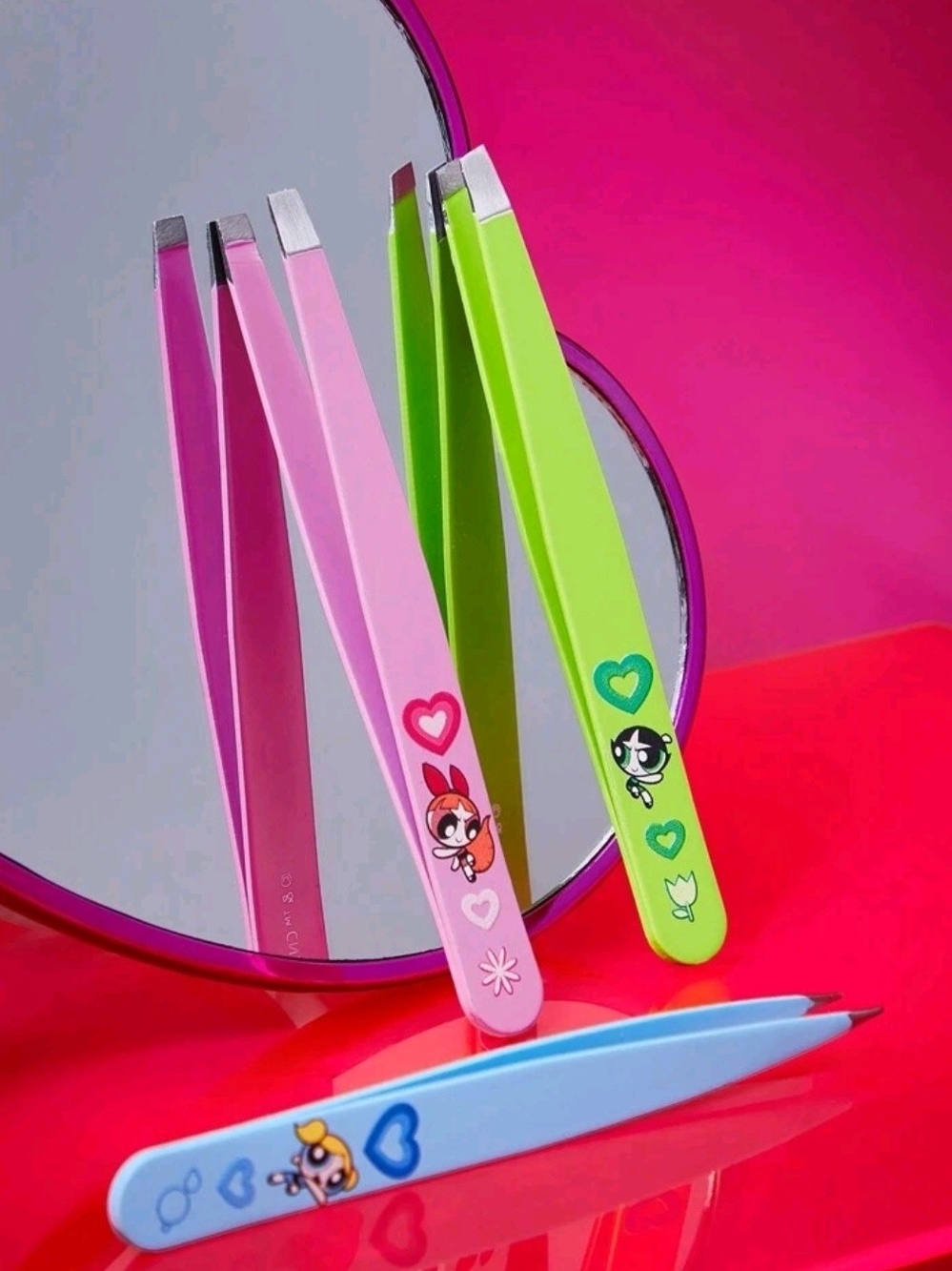 The Tweezers Set – Pink, Green, Blue